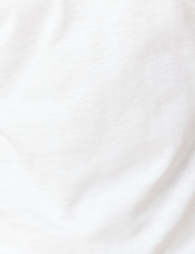 T-shirt Instinct col rond blanc homme