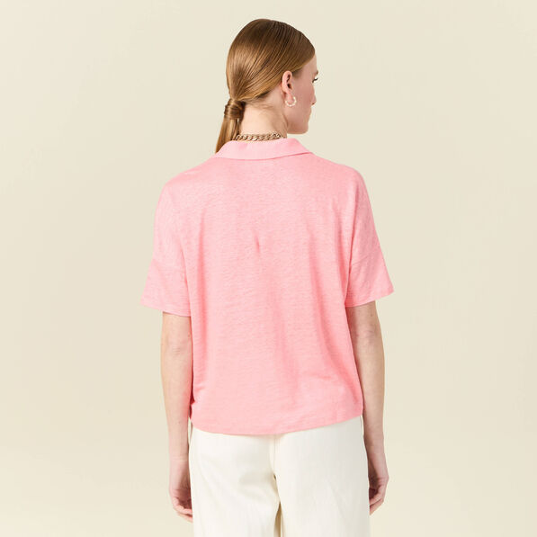 chemise manches courtes rose femme Chemise manches courtes rose femme