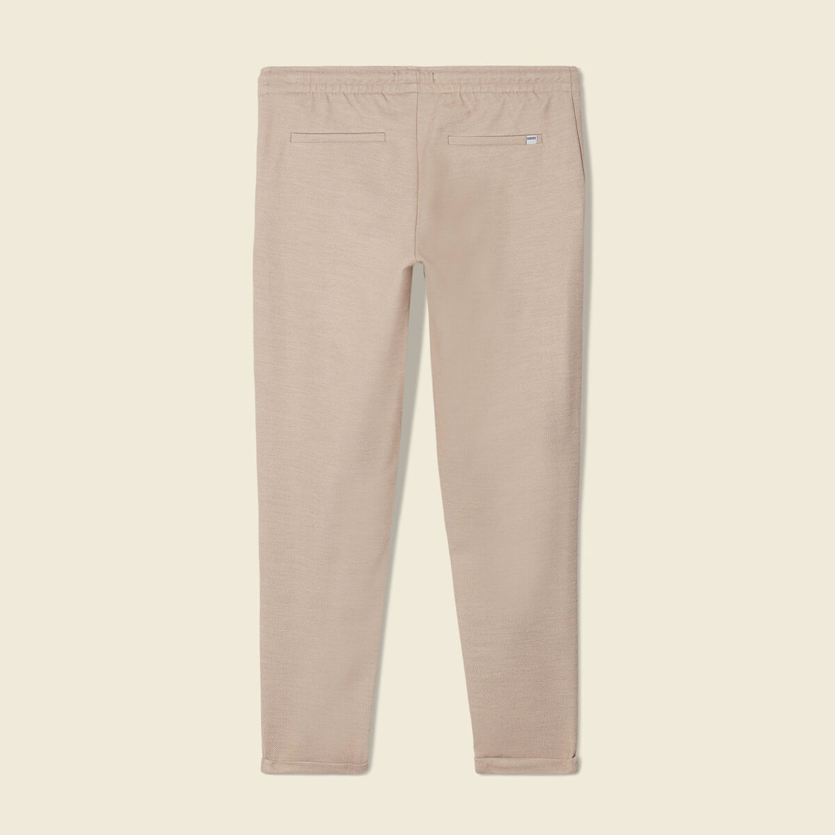 Pantalon chino jogger beige homme