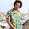 Chemise manches courtes multicolore homme