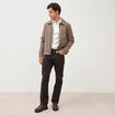 Jeans regular longueur 32 marron homme