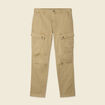 Pantalon cargo droit beige homme