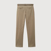 Pantalon straight longueur 32 ceinture taupe homme