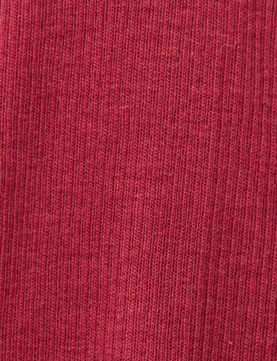 T-shirt cintr&eacute; manches longues rouge fonc&eacute; femme
