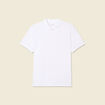 Polo manches courtes blanc homme