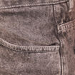 Jeans cargo taille haute noir femme