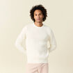Pull éco-responsable ecru homme