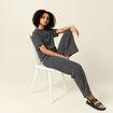 Polo manches courtes noir femme