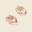 Boucles d'oreilles clous couleur or femme