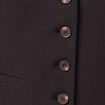 Veston boutonn&eacute; noir femme