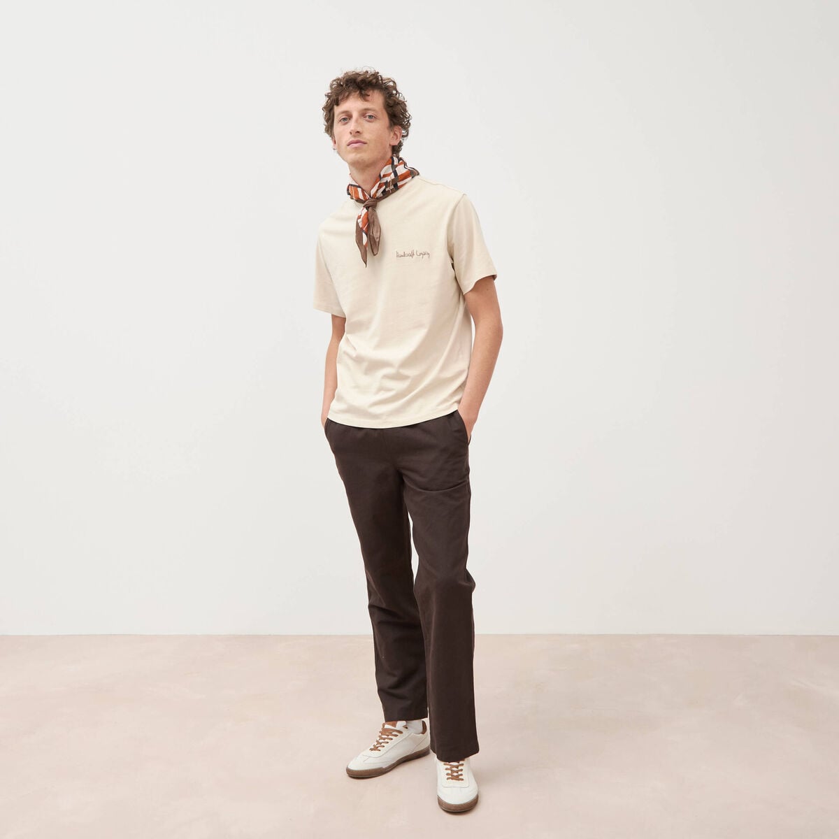T-shirt en coton sable homme