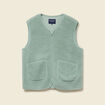 Sweat sans manches effet polaire vert pastel homme
