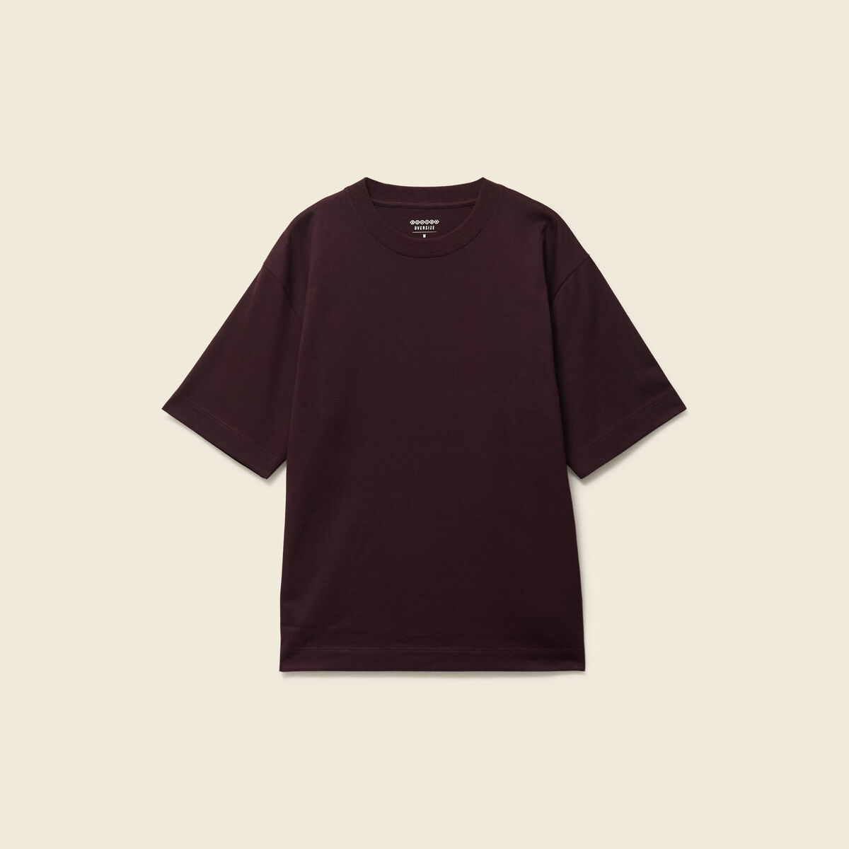 T-shirt en coton marron fonc&eacute; homme
