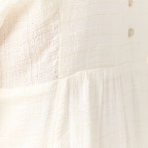 Robe évasée manches 3/4 ecru femme