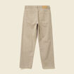 Jeans large longueur 32 en coton denim beige homme