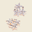 Boucles d'oreilles clous couleur or femme