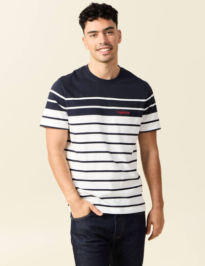 T-shirt manches courtes ecru homme