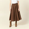Jupe marron fonc&eacute; femme