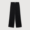 Jeans wide large taille haute denim noir femme