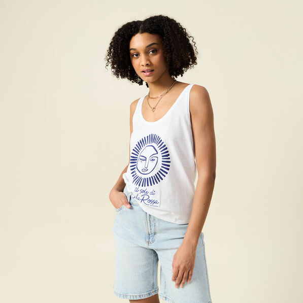 debardeur sans manches blanc femme Débardeur sans manches blanc femme