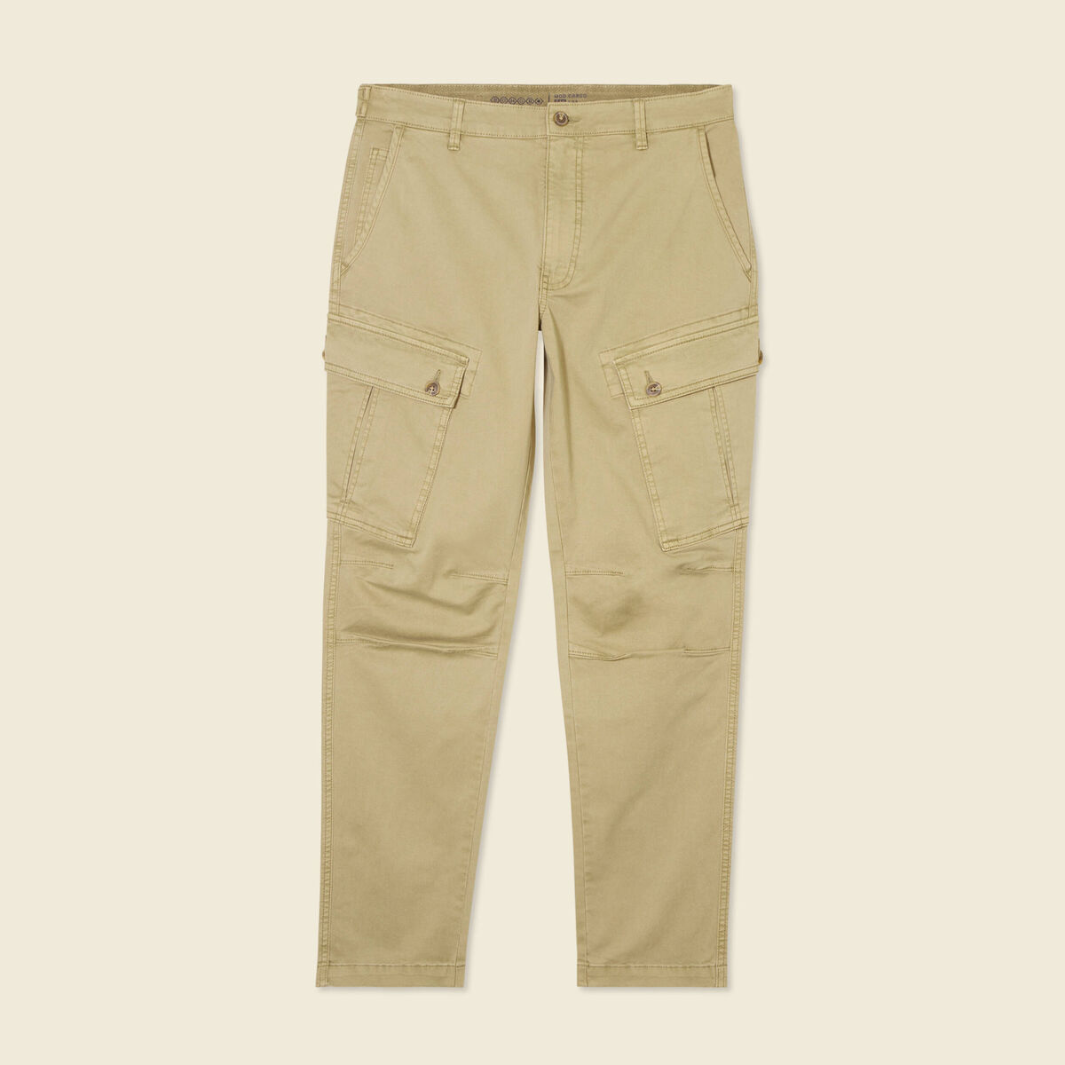 Pantalon cargo droit gris homme