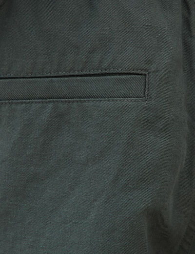 Pantalon coupe straight vert kaki homme