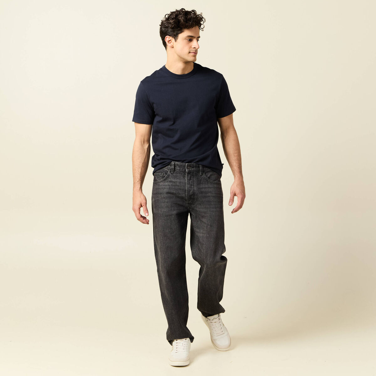 T-shirt éco-responsable bleu marine homme