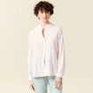 Chemise manches longues rose clair femme
