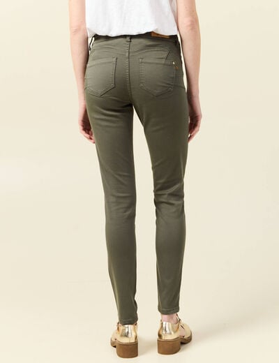Pantalon Audrey - skinny push up vert kaki femme