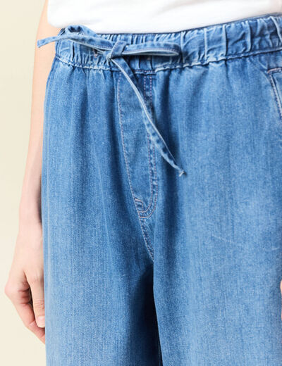 Jeans jogging élastiqué denim used femme