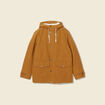 Parka droite à capuche marron homme