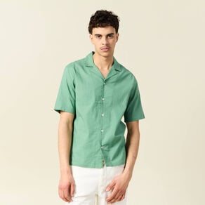 chemise manches courtes vert homme Chemise manches courtes vert homme