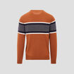 Pull manches longues marron homme