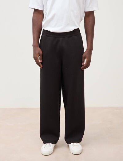 Pantalon coupe loose noir homme