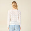 Pull éco-responsable ecru femme
