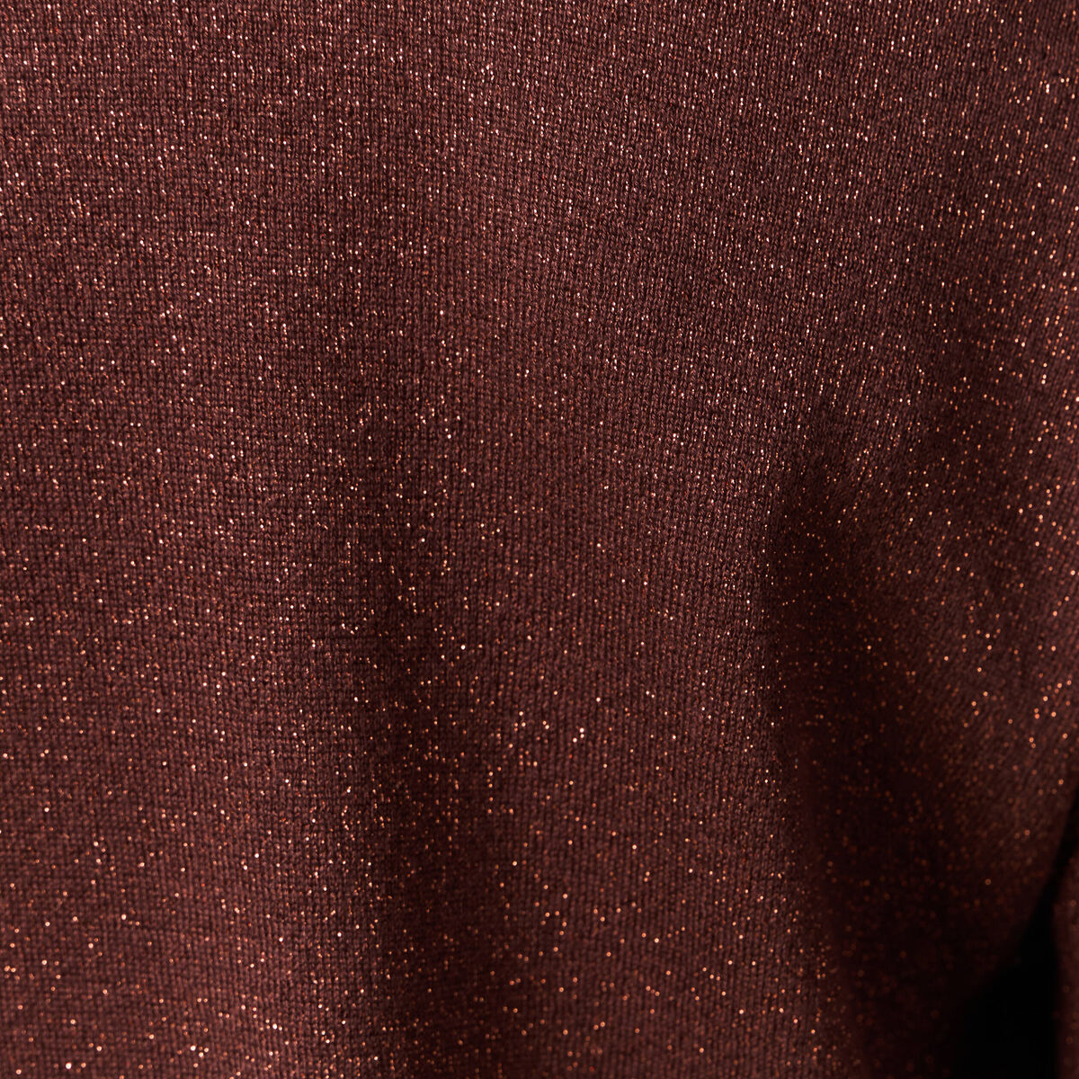 Pull manches longues ajouré bordeaux femme