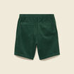 Bermuda en velours vert homme