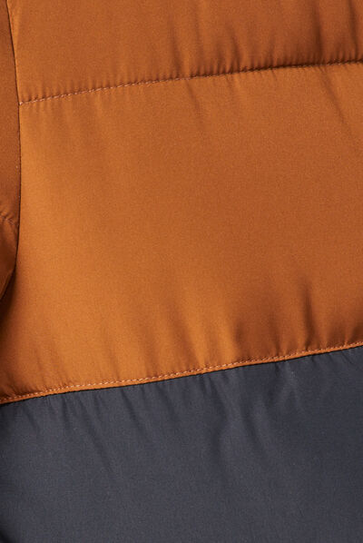 Doudoune oversize à capuche bleu marine homme