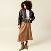 Jupe marron clair femme