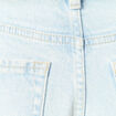 Jeans large taille haute denim snow bleu femme