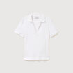 Polo manches courtes blanc femme