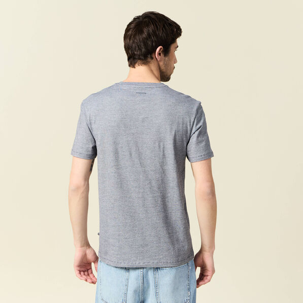 T-shirt éco-responsable bleu marine homme