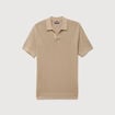 Polo manches courtes beige homme