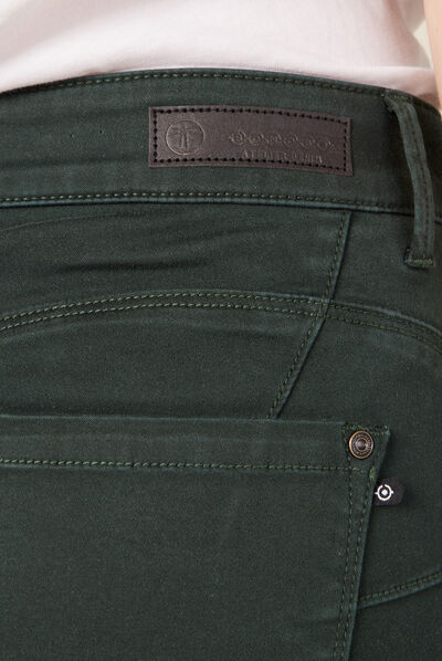 Pantalon Audrey - skinny push up vert foncé femme