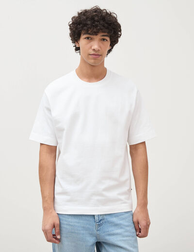 T-shirt en coton blanc homme