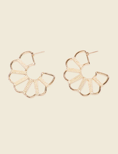 Boucles d'oreilles créoles couleur or femme