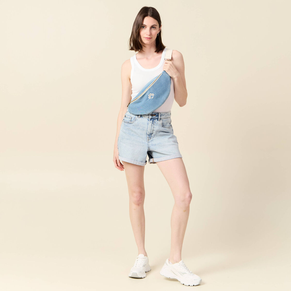 Débardeur éco-responsable blanc femme