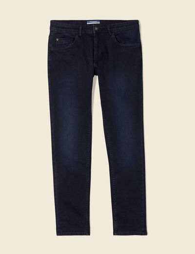 Jeans slim éco-responsable denim blue black homme