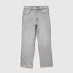 Jeans loose longueur 34 en coton denim gris clair homme