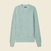 Pull manches longues vert foncé homme